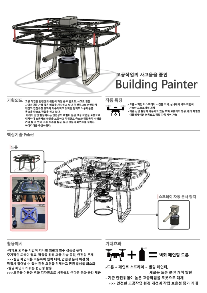 고공작업의 사고율을 줄인 Building Painter